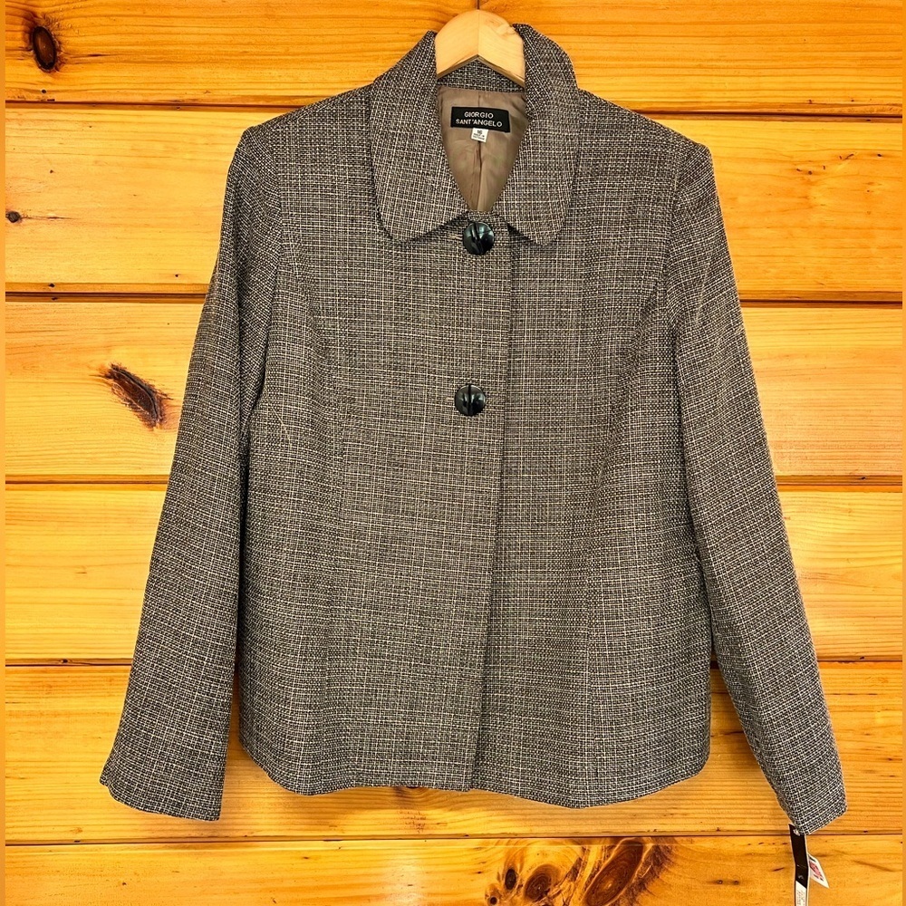 Giorgio Sant Angelo Vintage 2 Buttons Lined Jacket SZ 16
